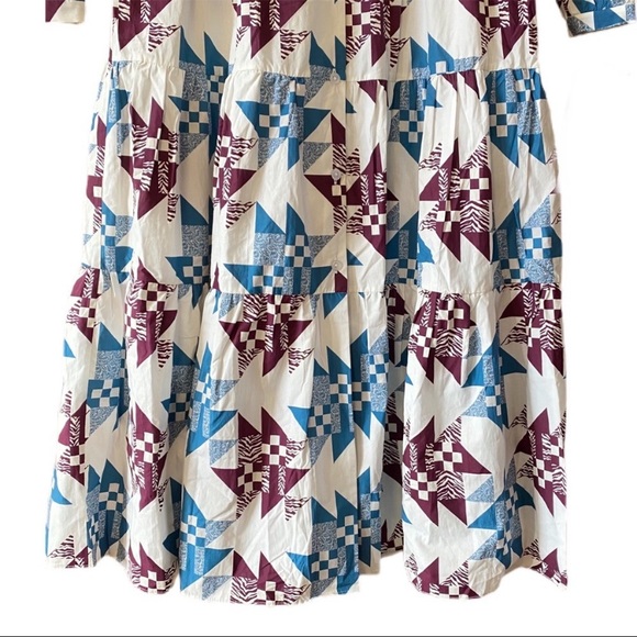 Rebecca minkoff Darcy Dress Blue Quilt 4 nwot small - Picture 6 of 6